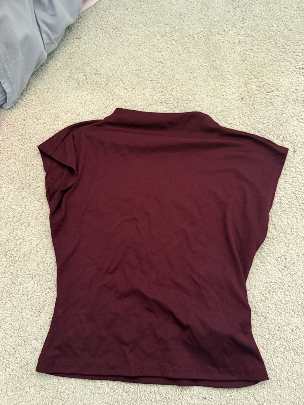 Sleeveless Burgundy Women's Top